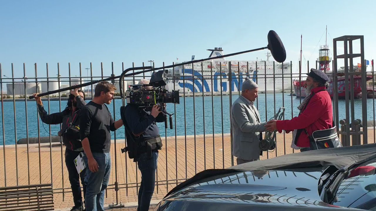 en direct de Sète tournage film le tampon de Rachid El Ouali مباشرة من سيت تصوير الطابع لرشيد الوالي
