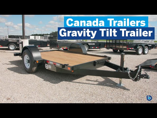 2024 Canada Trailers Single Axle Gravity Tilt Trailers 7,000 lbs in Cargo & Utility Trailers in London