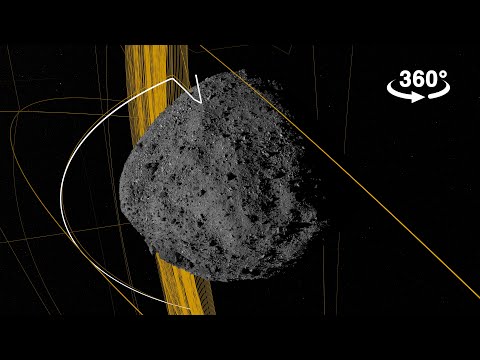 A Web Around Asteroid Bennu in 360° - YouTube