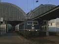Lok 181 206 in blau mit EC 60 in Karlsruhe