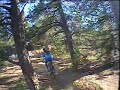 mtb downhill with hard crash - helmet cam !