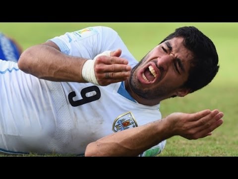 Did Uruguay soccer star BITE other player?!