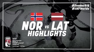 Game Highlights: Norway vs Latvia May 5 2018 | #IIHFWorlds 2018