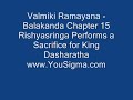 Valmiki Ramayana - Balakanda Chapter 15