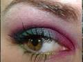 HOT COCKTAIL EYES w/ Teal and bright fuchsia MAC makeup