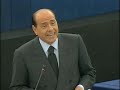 Berlusconi al Parlamento Europeo [PARTE 1]