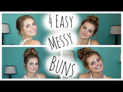 how to easy bun hairstyles