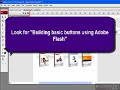 Creating Roll Over button effects using Adobe Flash