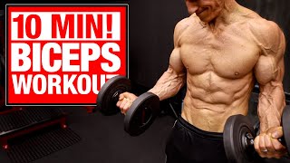 10 Min  Home Biceps Workout (SETS AND REPS INCLUDE