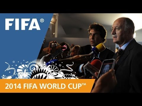 Brazil Luiz Felipe SCOLARI Final Draw reaction (Portuguese)