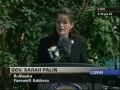 Sarah Palin Farewell Address (1/2) - 7.26.09