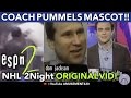 Cincinnati Cyclone's Don Jackson Pummels Sir Slapshot Mascot Highlight 1995