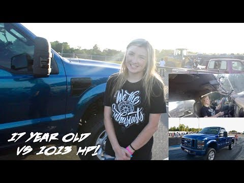 1000+ HP Diesel Driven by a 17 Year Old Girl Wins at Street Nite