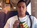 rubiks mania on the bus