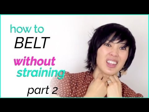 how to belt without straining