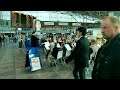 the brass band of vantaa musiikkiopisto (the vantaa conservatoire of music), vamos and lumo, played theme from james bond at helsinki airport departures hall...