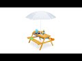 Kindersitzgruppe Schirm mit Holz