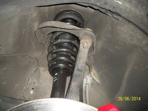 How to replace the front shocks on a 2006 Hyundai Sonata Part two