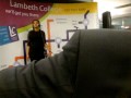 Lambeth college: Student signing I Dreamed a Dream