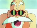Maestro Roshi intenta ver a una chica en la playa Maestro Roshi intenta ver a una chica en la playa