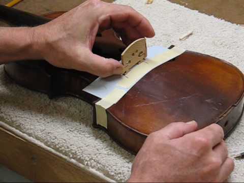 how to fit violin bridge