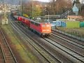 Trains at the Rhine river (right bank) - including comments!