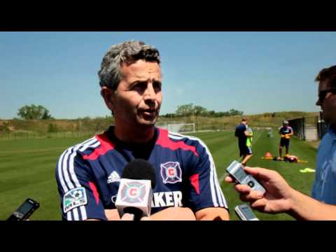 officialfiresoccer - Fire head coach Frank Klopas previews Friday night's match vs. Sporting KC and speaks of his national team memories with former roommate and current Sporting...