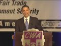 Barack Obama at the CWA Legislative Conference