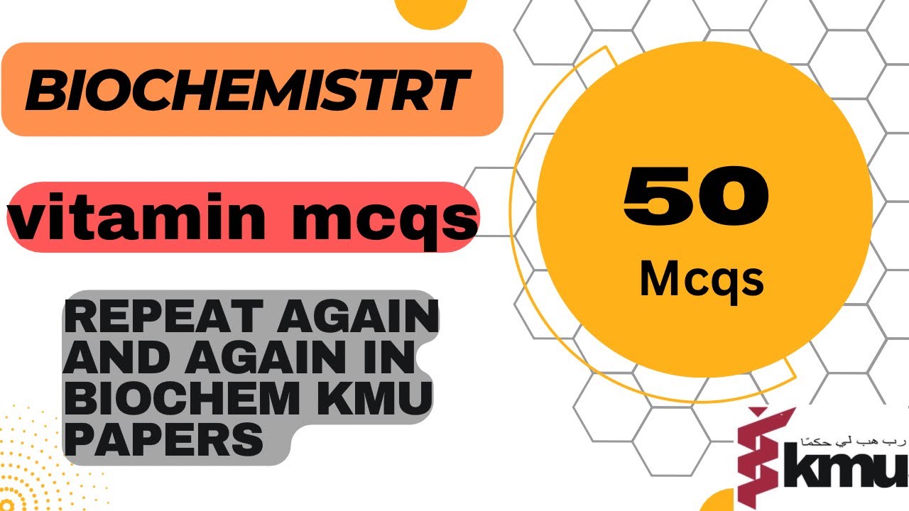 Vitamins kmu important mcqs biochemistry || kmu  biochemistry mcq with answers || biochemistry mcqs