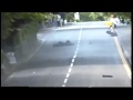 Terrible Motorcycle Crash: Man Seriously Injured