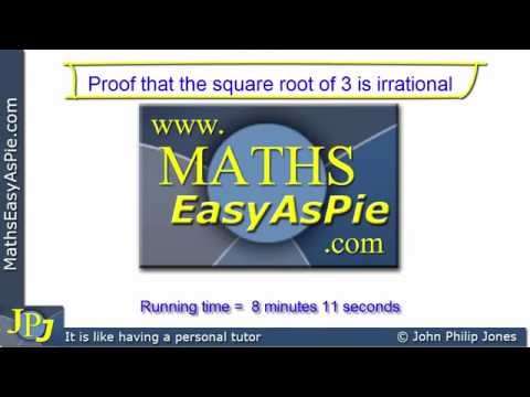 how to prove square root of 3 is irrational