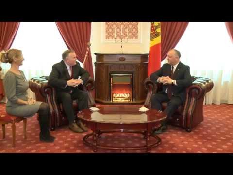 Президент страны Игорь Додон встретился с Президентом Всемирного Конгресса Семей Брайаном Брауном