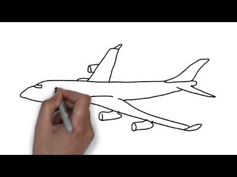 how to draw airplanes