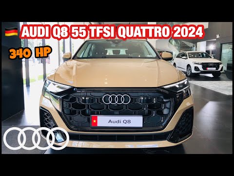 REVIEW AUDI Q8 55 TFSI QUATTRO 2024 - Vàng Gold/ nội thất Đen || 4.380 Tr - 0902105599