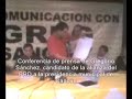 conferencia de prensa de gregorio sánchez