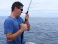 Rapala Pro Staff José Manuel López Pinto presenta pesca vertical de un pez Gallo, deep jigging en el Golfo de Nicoya, Costa Rica. Julio, 2008