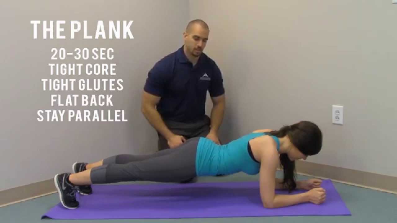 Keith Clinic - Stability Exercise #6  -  The Plank