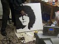Marc Bolan pop art speed painting