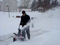 Snow blowing in Granger
