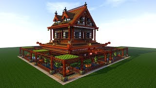 Minecraft Tutorial: EPIC Survival House Tutorial | How to make a Japanese house | (Ninja) 2018