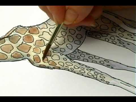 how to draw giraffe