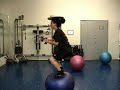 fitness fun Standing on Exercise ball training workout fitness fun Standing on Exercise ball training workout