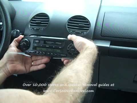 how to remove vw beetle radio
