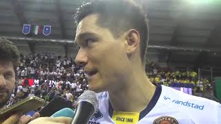 Sir Safety Perugia-Modena Volley 3-1: intervista a Christenson