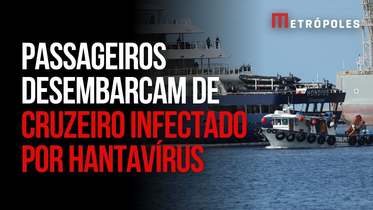 Passageiros desembarcam de cruzeiro infectado por hantavírus