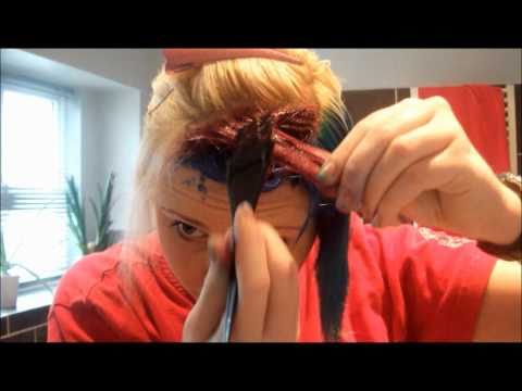 how to dye bangs