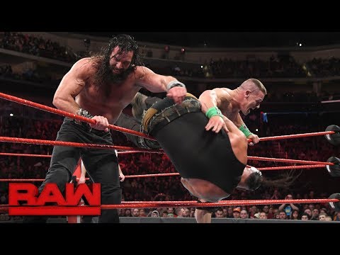 John Cena vs. Braun Strowman vs. Elias - Winner Enters Elimination Chamber Last: Raw, Feb. 5, 2018