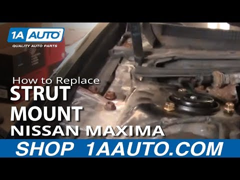 How To Replace Rusted Worn Upper Strut Mount and Bearing 2000-08 Nissan Maxima Altima