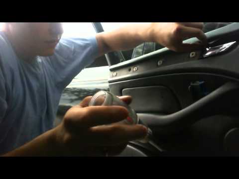 Removing BMW Door Panel replacing Door lock latch CABLE