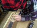 Ryan Martin routs truss rod access into Marc Brownstein's custom bass
